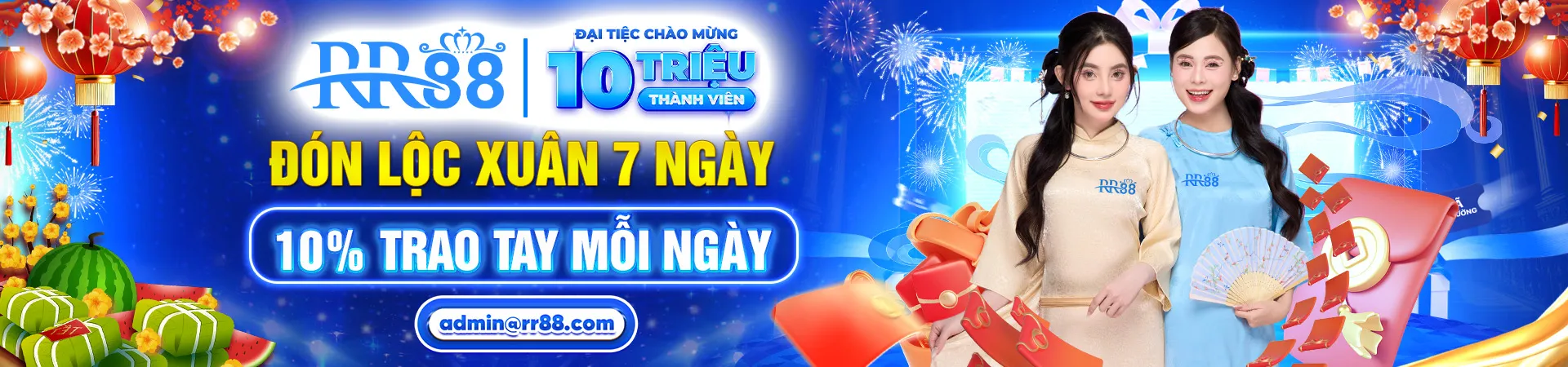 Banner RR88 đón lộc 7 ngày xuân